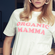 Tshirt ORGANIC MAMMA rose fluo