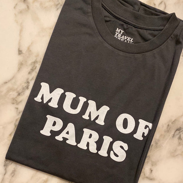 Tshirt MUM OF PARIS carbone